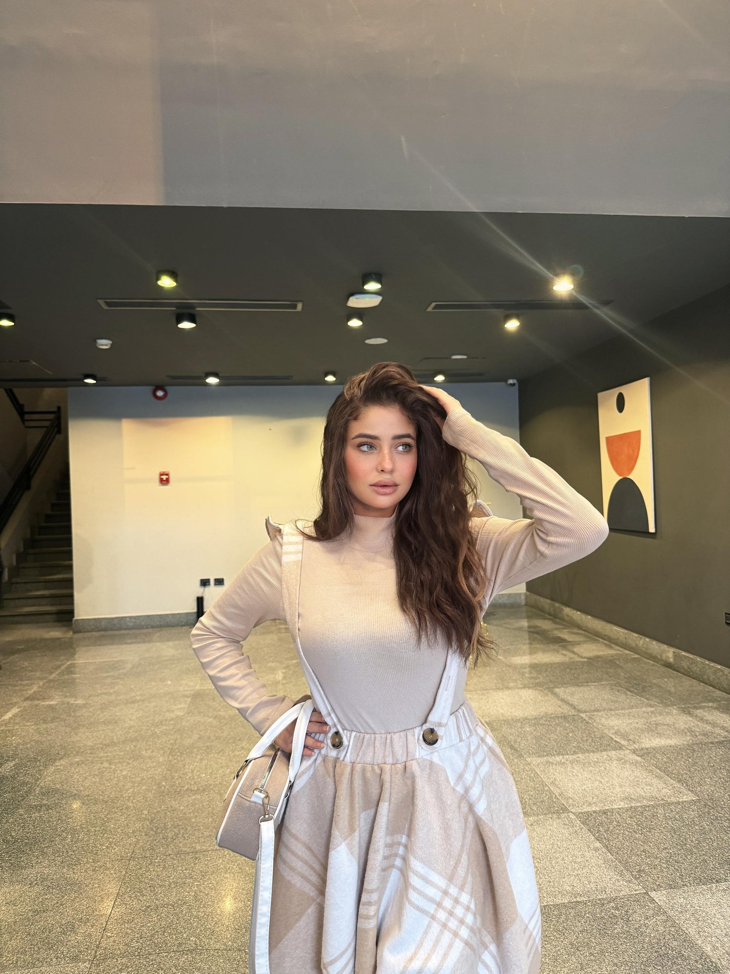 𝐁𝐞𝐢𝐠𝐞 𝐏𝐥𝐚𝐢𝐝 𝐏𝐢𝐧𝐚𝐟𝐨𝐫𝐞 𝐒𝐤𝐢𝐫𝐭